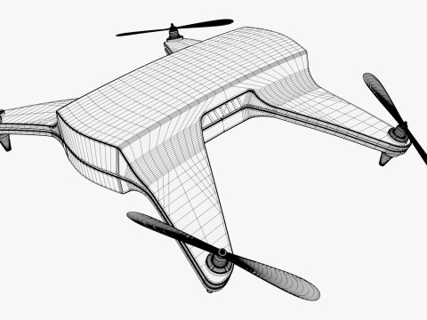 Drone Quadcopter M1 3D Model