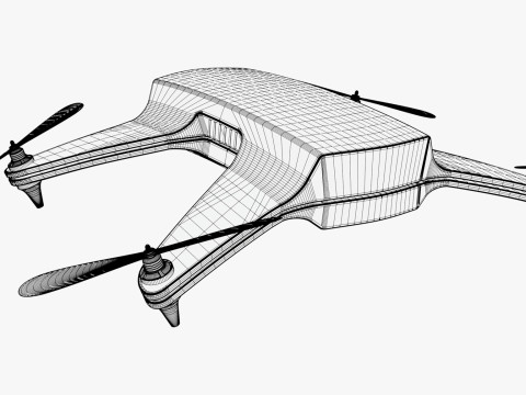 Drone Quadcopter M1 3D Model