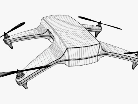 Drone Quadcopter M1 3D Model