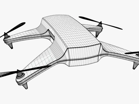 Drone Quadricottero M1 Modello 3D