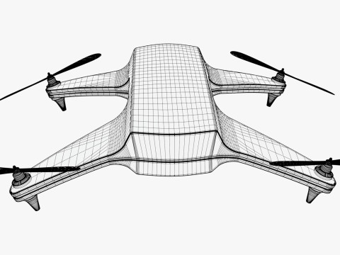 Drone Quadcopter M1 3D Model