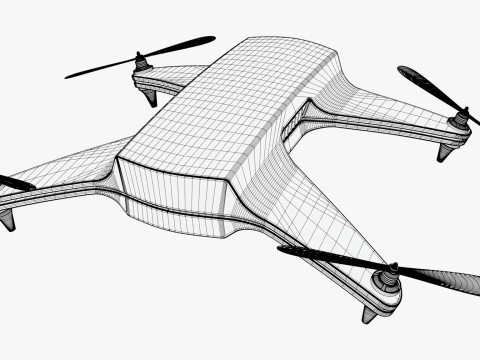 Drone Quadcopter M1 3D Model