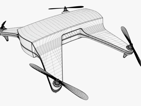 Drone Quadricottero M1 Modello 3D