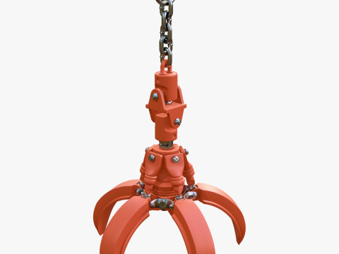Hydraulic Grab Bucket Scrap M1 3D 模型