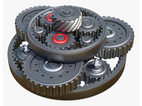 Planetary Gear Mechanism M1 Model 3D