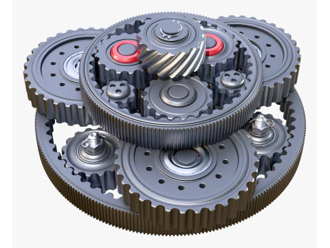 Planetary Gear Mechanism M1 3D Model