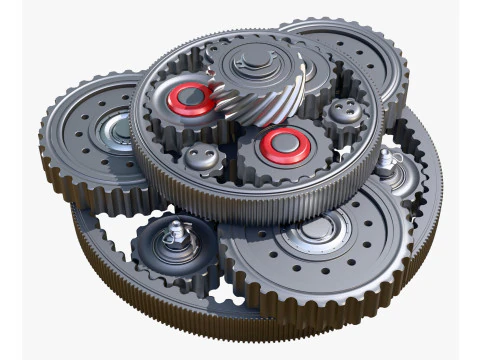 Planetary Gear Mechanism M1 3D Model
