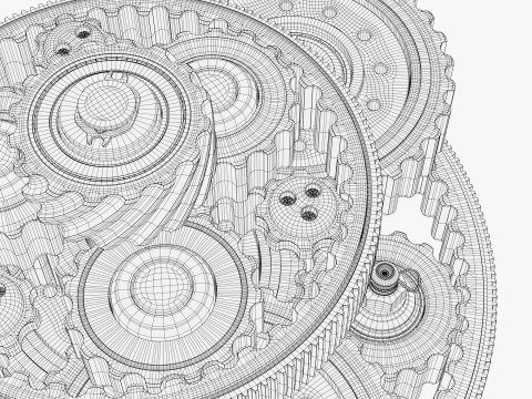 Planetary Gear Mechanism M1 Model 3D