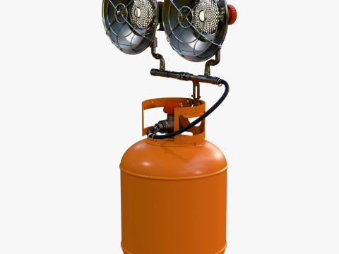 Infrared Gas Heater with Dual Burners M1 3D Model