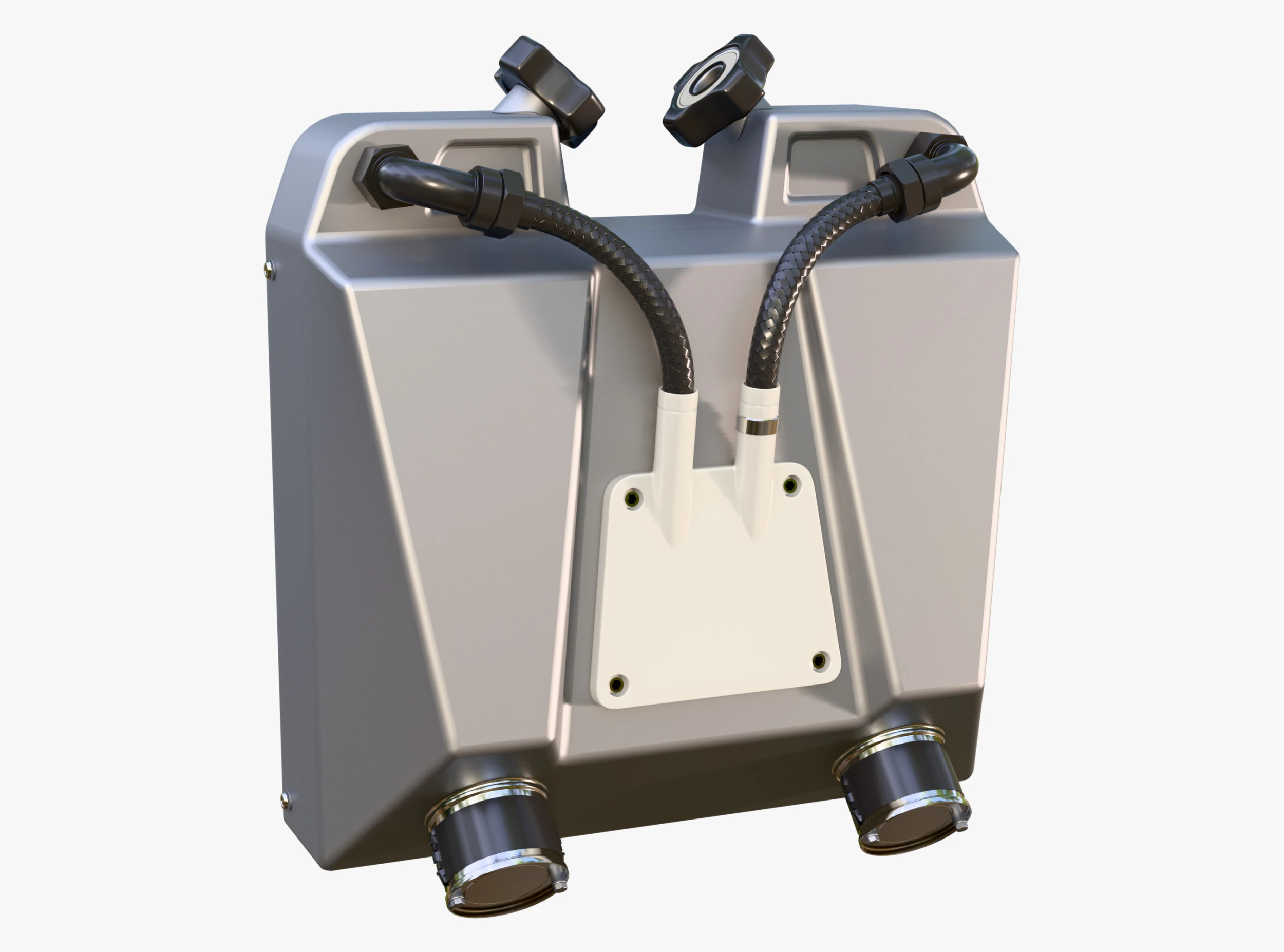 Dual Fuel Container SciFi M1 3D Model .c4d .max .obj .3ds .fbx .stl .blend 