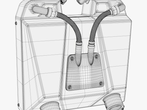 Dual Fuel Container SciFi M1 3D Modell