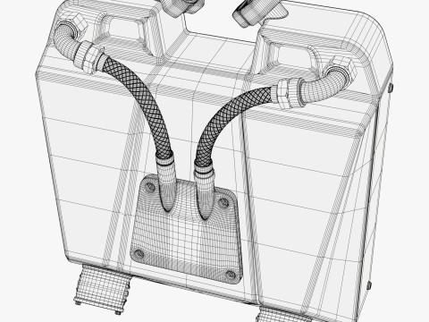Dual Fuel Container SciFi M1 3D Modell