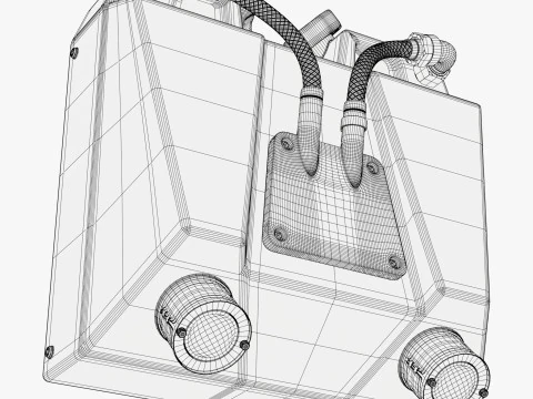 Dual Fuel Container SciFi M1 3D Model