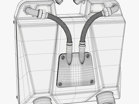 Dual Fuel Container SciFi M1 3D Modell
