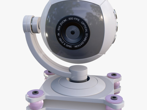 Spherical Camera 360 on Stand M1 3D 모델