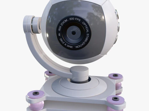 Spherical Camera 360 on Stand M1 3D Model