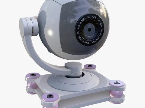 Spherical Camera 360 on Stand M1 3D Model