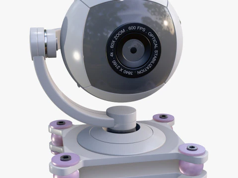 Spherical Camera 360 on Stand M1 3D Model