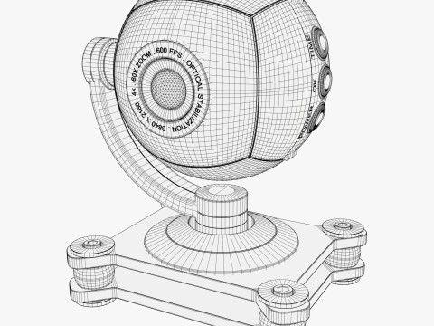 Spherical Camera 360 on Stand M1 3D 모델