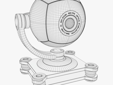 Spherical Camera 360 on Stand M1 3D 모델