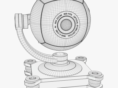 Spherical Camera 360 on Stand M1 3D 모델