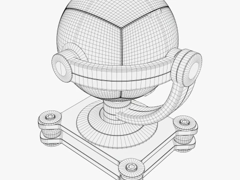 Spherical Camera 360 on Stand M1 3D Model