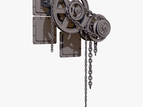 Chain Drive Wall Assembly M1 3D Model
