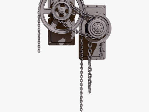 Chain Drive Wall Assembly M1 3D Model
