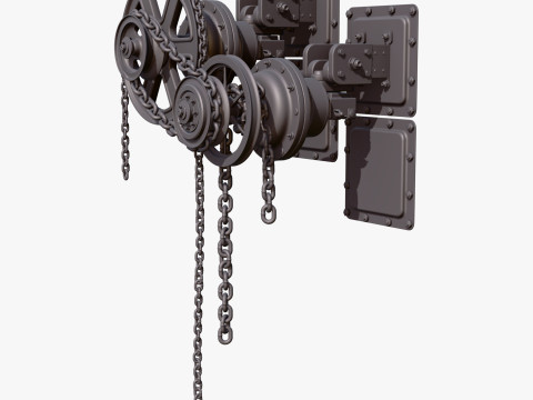 Chain Drive Wall Assembly M1 3D Model
