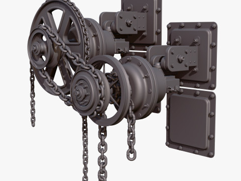 Chain Drive Wall Assembly M1 3D Model