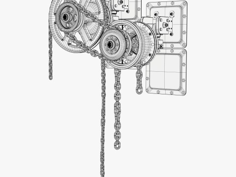 Chain Drive Wall Assembly M1 3D Model
