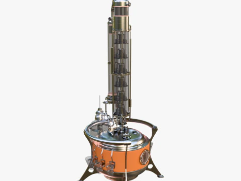 Alambicco per produzione artigianale di alcol M1 Modello 3D