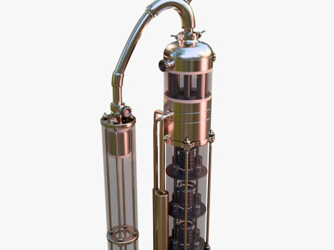 Craft Brewing Alcohol Still M1 3D 모델