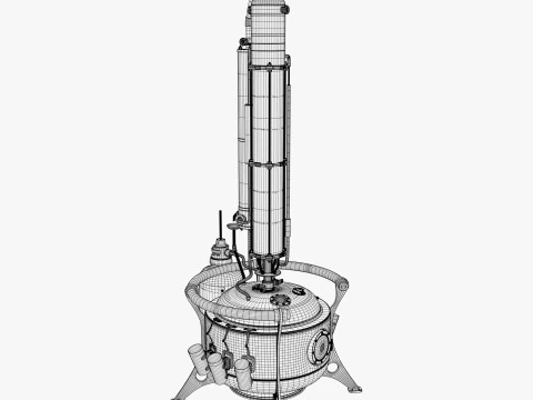 Alambicco per produzione artigianale di alcol M1 Modello 3D