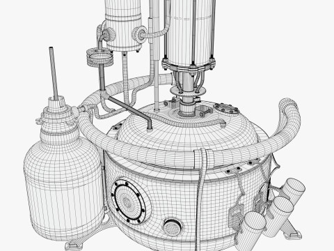 Craft Brewing Alcohol Still M1 3D 모델