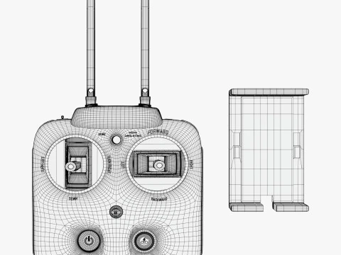 Telecomando drone M1 Modello 3D