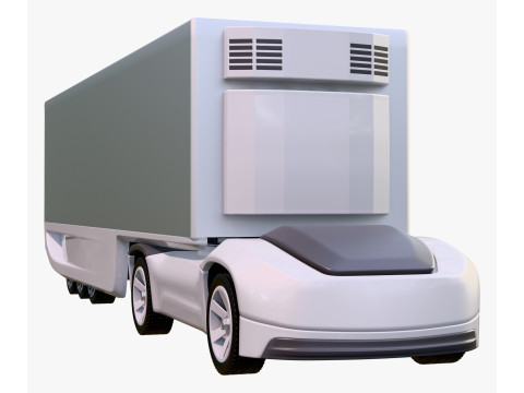 Autonomous Futuristic Cargo Truck M1 3D 모델