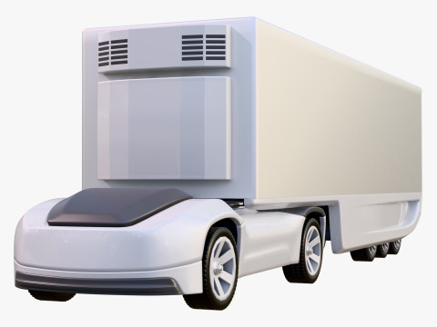 Autonomous Futuristic Cargo Truck M1 3D 모델