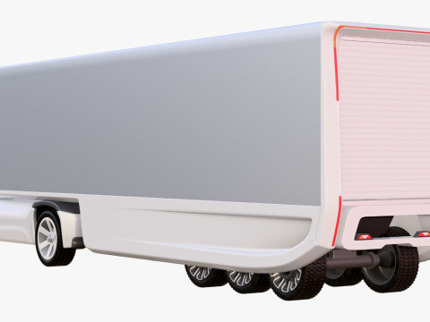 Autonomous Futuristic Cargo Truck M1 3D 모델