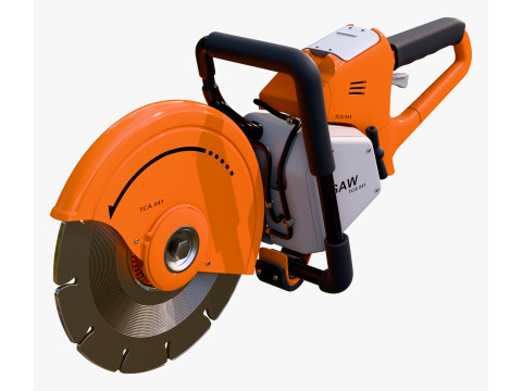 Handheld Cut Off Saw M1 3D Modell