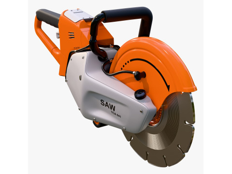 Handheld Cut Off Saw M1 3D Modell