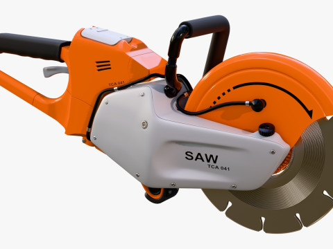 Handheld Cut Off Saw M1 3D Modell