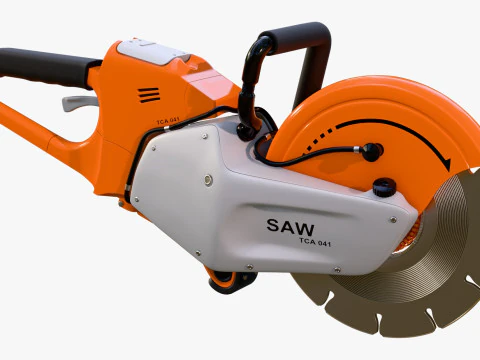 Handheld Cut Off Saw M1 3D Model
