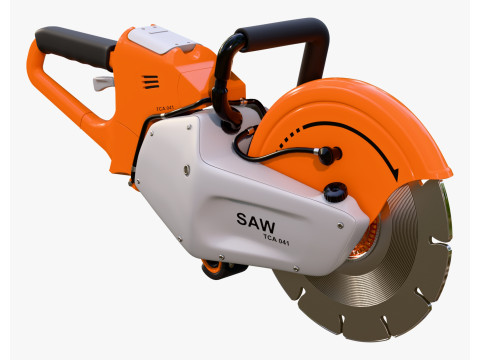 Handheld Cut Off Saw M1 3D Modell