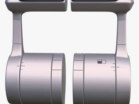 Control Lever Two Engines M1 3D Modell