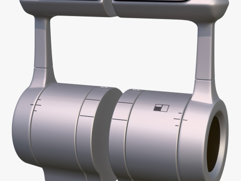 Control Lever Two Engines M1 3D Modell