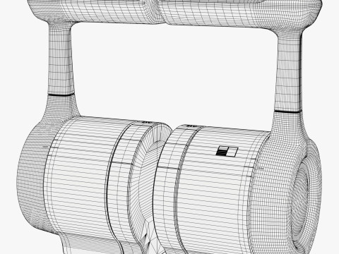Control Lever Two Engines M1 3D Modell