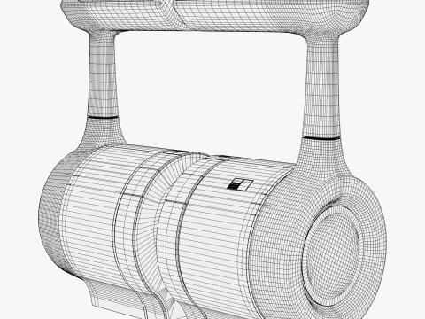 Control Lever Two Engines M1 3D Modell