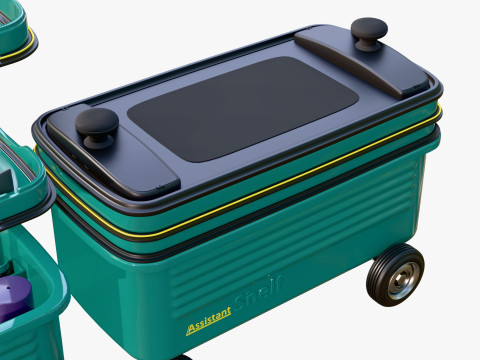 Workshop Tool Trolley M1 3D Model