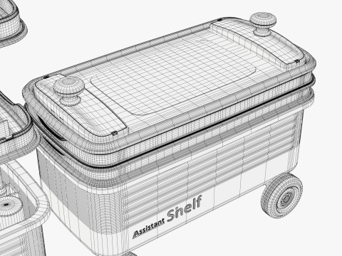 Workshop Tool Trolley M1 3D Model